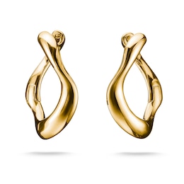 Thomas Sabo Fluid 18ct Yellow Gold Small Creoles Hoop Earrings