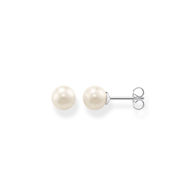 Main Image 1 of Thomas Sabo Sterling Silver 7mm Cultured Freshwater Pearl Ear Stud Earrings