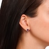 Thumbnail Image 2 of Thomas Sabo True Romance Sterling Silver & Lab Grown Ruby Heart Stud Earrings