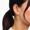 Thumbnail Image 2 of Thomas Sabo Bold Elegance 18ct Yellow Gold Plated Pearl Hoop Earrings