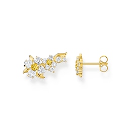 Thomas Sabo Daisy 18ct Yellow Gold Plated Ear Climber Earrings