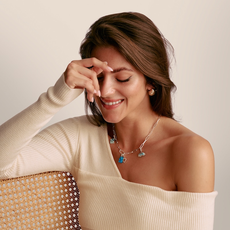 Main Image 2 of Thomas Sabo Paperclip Sterling Silver Connect Link Charm Necklace