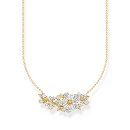 Thomas Sabo Daisy 18ct Yellow Gold Plated Flower Bouquet Pendant