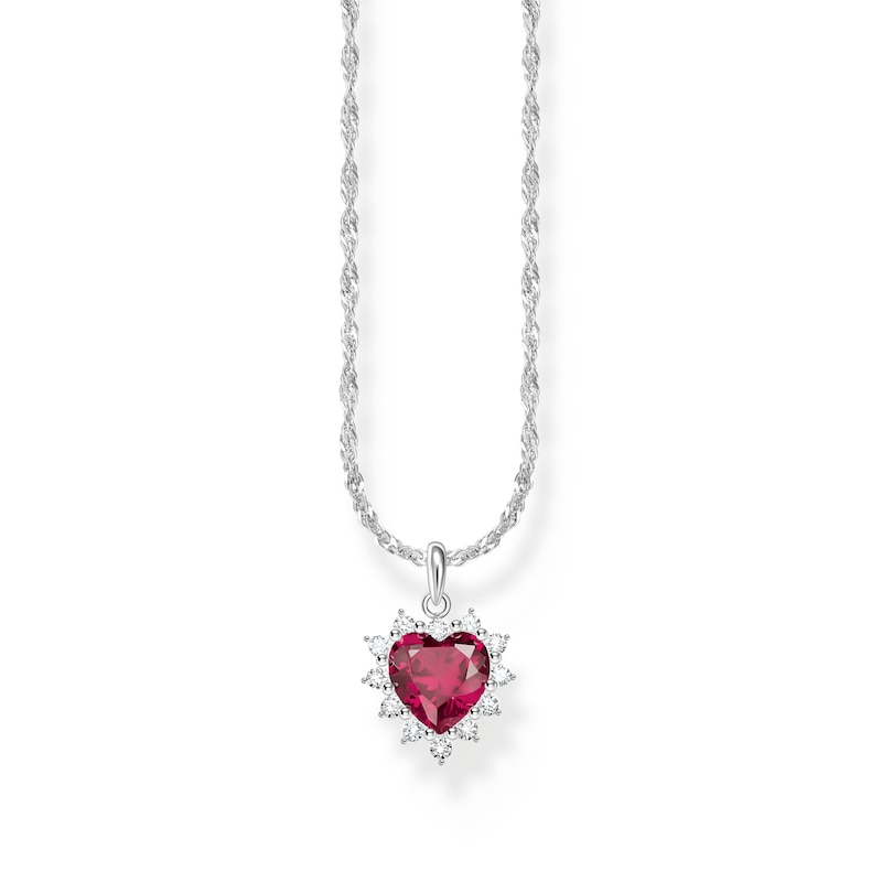 Main Image 1 of Thomas Sabo Romance Sterling Silver Heart Shaped Pendant Necklace