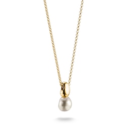 Thomas Sabo Bold Elegance 18ct Yellow Gold Plated Cultured Freshwater Pearl Drop Necklace