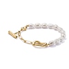 Thumbnail Image 1 of Thomas Sabo Bold Elegance 18ct Yellow Gold Plated Pearl & Chain Bracelet