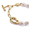 Thumbnail Image 2 of Thomas Sabo Bold Elegance 18ct Yellow Gold Plated Pearl & Chain Bracelet