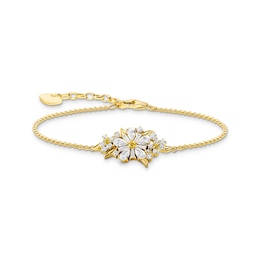 Thomas Sabo Blooming Skies 18ct Yellow Gold Plated Zirconia Bracelet