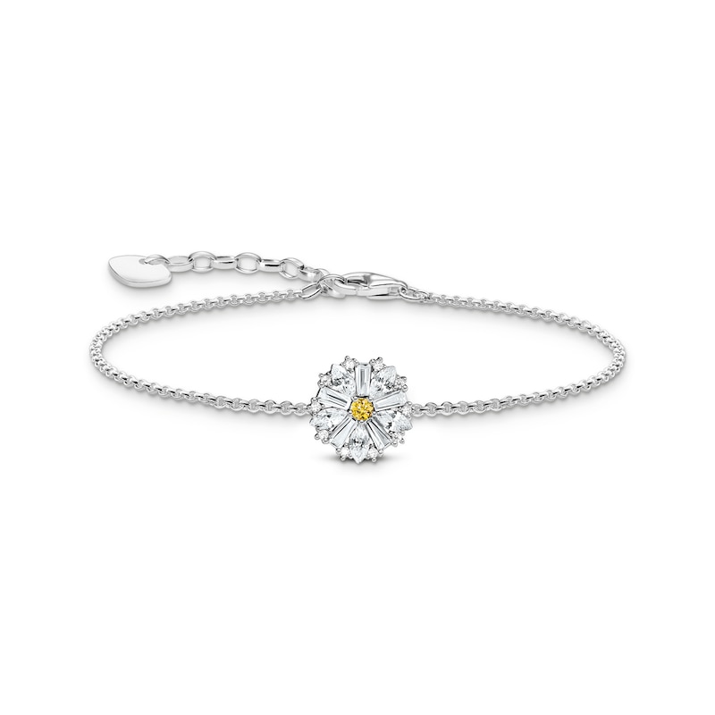 Main Image 1 of Thomas Sabo Blooming Skies Daisy Sterling Silver & Yellow Zirconia Bracelet