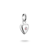 Thumbnail Image 1 of Thomas Sabo Sterling Silver Lab Grown Ruby Star Heart Shaped Charm
