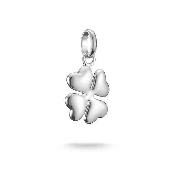 Women's Thomas Sabo Sterling Silver 3D Lucky Clover Charm