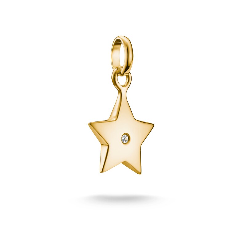Main Image 1 of Thomas Sabo 18ct Yellow Gold Plated & Cubic Zirconia Star of Hope Charm