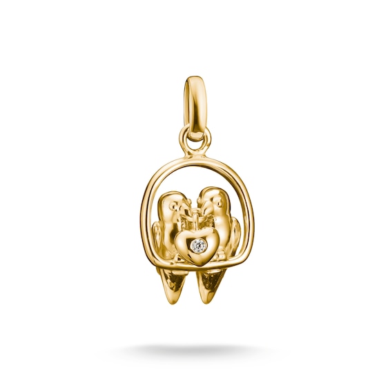 Women's Thomas Sabo 18Ct Yellow Gold Plated Lovebird Charm