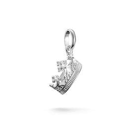 Thomas Sabo Sterling Silver Zirconia Crown Charm