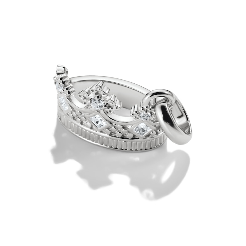 Main Image 2 of Thomas Sabo Sterling Silver Zirconia Crown Charm