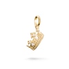 Thumbnail Image 1 of Thomas Sabo 18ct Yellow Gold Plated Zirconia Crown Charm