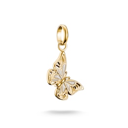 Thomas Sabo 18ct Yellow Gold Plated & Enamel Butterfly Connect Charm