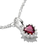Thumbnail Image 2 of Thomas Sabo Sterling Silver Lab Grown Ruby Heart Shaped Connect Charm