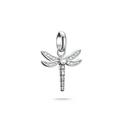 Thomas Sabo Sterling Silver & Zirconia Dragonfly Connect Charm