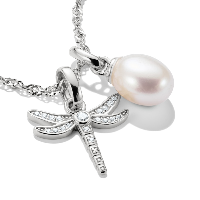 Main Image 3 of Thomas Sabo Sterling Silver & Zirconia Dragonfly Connect Charm