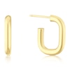 Thumbnail Image 1 of 9ct Yellow Gold Small Rectangle Hoop Earrings