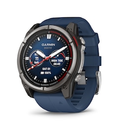 Garmin Quatix 8 Marine 47mm Amoled Blue Silicone Strap Watch