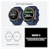 Thumbnail Image 7 of Garmin Quatix 8 Marine 51mm Amoled Blue Silicone Strap Watch
