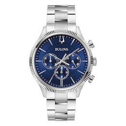 Bulova Classic 42mm Chronograph Stainless Steel Bracelet Watch