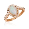 Thumbnail Image 0 of Le Vian 14ct Rose Gold Opal & 0.58ct Diamond Ring