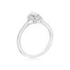 Thumbnail Image 3 of Engagement Ring 9ct White Gold Pear Cut Double Halo 0.40ct Diamond Ring