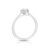 Thumbnail Image 3 of Engagement Ring 9ct White Gold 0.25ct Diamond Pear Cut Halo Diamond Ring