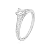 Thumbnail Image 2 of Engagement Ring Platinum Emerald Cut Solitaire 0.66ct Diamond Ring