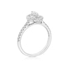 Thumbnail Image 3 of Engagement Ring Platinum Marquise Cut Double Halo 0.75ct Diamond Ring