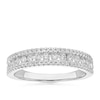 Thumbnail Image 1 of 18ct White Gold Triple Row Eternity Band 0.50ct Diamond Ring