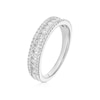Thumbnail Image 2 of 18ct White Gold Triple Row Eternity Band 0.50ct Diamond Ring