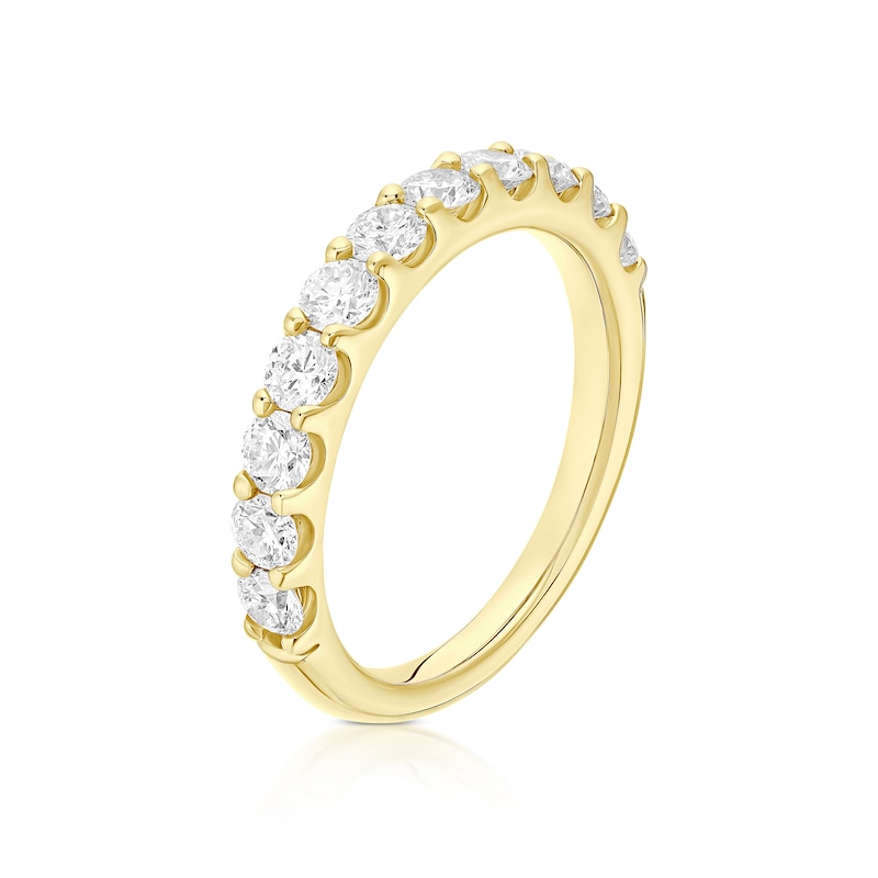 Main Image 2 of Arctic Light 18ct Yellow Gold Round Eternity 1ct Diamond Ring