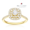 Thumbnail Image 1 of Engagement Ring Arctic Light 18ct Yellow Gold Double Halo 0.75ct Diamond Ring