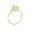 Thumbnail Image 3 of Engagement Ring Arctic Light 18ct Yellow Gold Double Halo 0.75ct Diamond Ring
