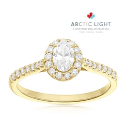 Engagement Ring Arctic Light 18ct Yellow Gold Solitaire 0.50ct Diamond Ring