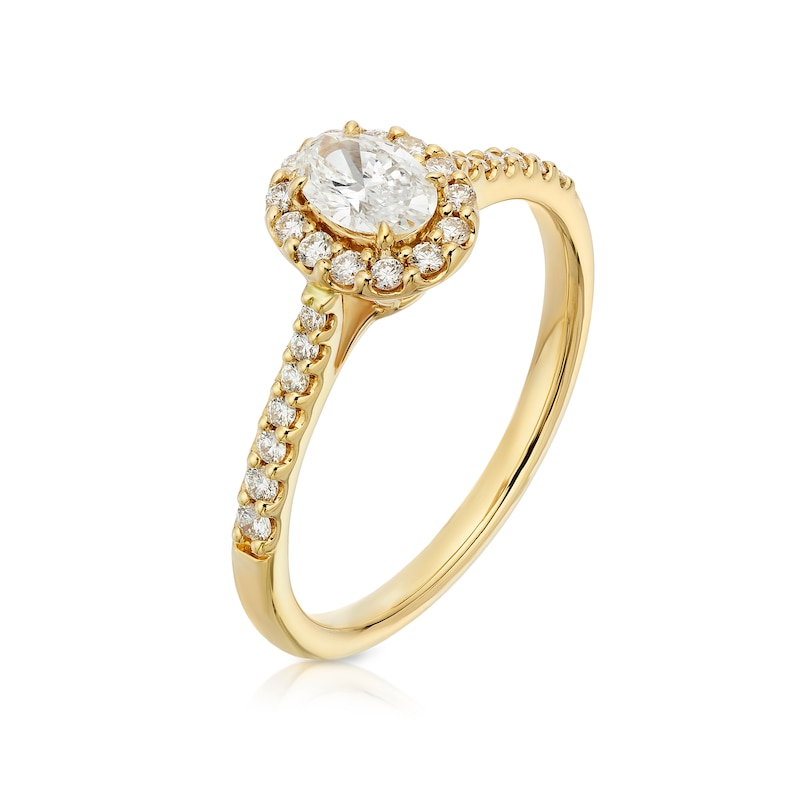 Main Image 2 of Engagement Ring Arctic Light 18ct Yellow Gold Solitaire 0.50ct Diamond Ring