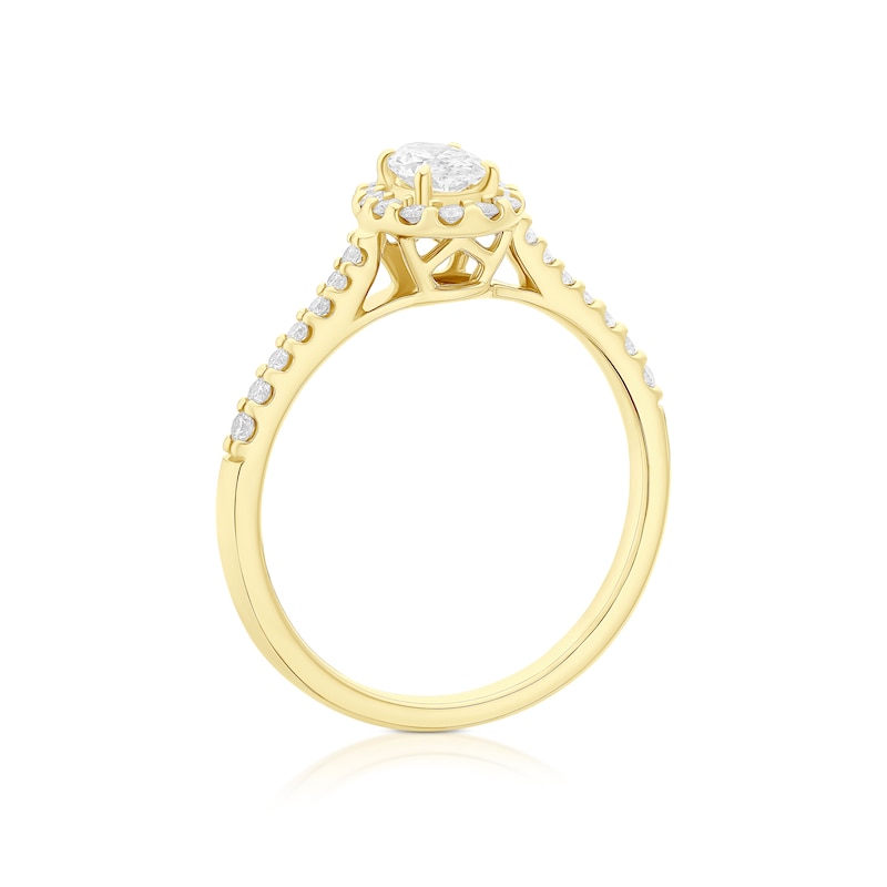 Main Image 3 of Engagement Ring Arctic Light 18ct Yellow Gold Solitaire 0.50ct Diamond Ring