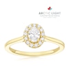 Thumbnail Image 1 of Engagement Ring Arctic Light 18ct Yellow Gold Solitaire Halo 0.40ct Diamond Ring