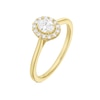 Thumbnail Image 2 of Engagement Ring Arctic Light 18ct Yellow Gold Solitaire Halo 0.40ct Diamond Ring
