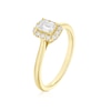 Thumbnail Image 2 of Engagement Ring Arctic Light 18ct Yellow Gold Solitaire Halo  0.40ct Diamond Ring