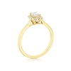 Thumbnail Image 3 of Engagement Ring Arctic Light 18ct Yellow Gold Solitaire Halo  0.40ct Diamond Ring