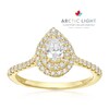 Thumbnail Image 1 of Engagement Ring Arctic Light 18ct Yellow Gold Double Halo 0.66ct Diamond Ring