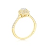 Thumbnail Image 3 of Engagement Ring Arctic Light 18ct Yellow Gold Double Halo 0.66ct Diamond Ring