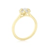 Thumbnail Image 2 of Engagement Ring Origin 18ct Yellow Gold Flower Shaped Halo 0.50ct Diamond Ring
