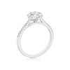 Thumbnail Image 2 of Engagement Ring Origin Platinum Flower Shaped Halo 0.50ct Diamond Ring
