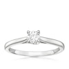 Thumbnail Image 1 of Engagement Ring 18ct White Gold 0.25ct Diamond Four Claw Solitaire Diamond Ring
